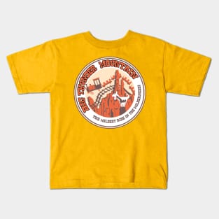 Big Thunder Mountain (rust and yellow) Kids T-Shirt